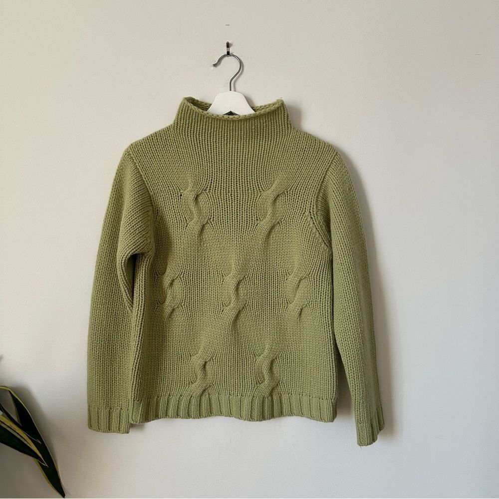 Vintage Pendleton Lambswool Angora Blend Green Sweater Size S - Picture 1 of 5